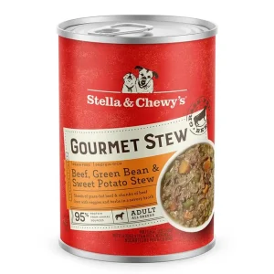 Stella & Chewy's Dog Gourmet Stew Beef, Green Bean And Sweet Potato, 12.5 oz each, Case of 12