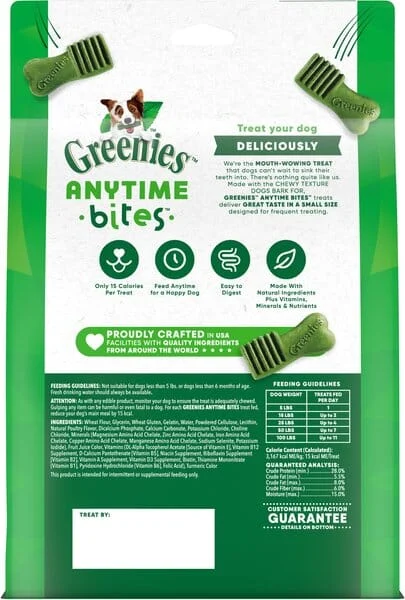 Greenies Anytime Bites Original Dental Dog Treats - 10.3 oz - Image 2