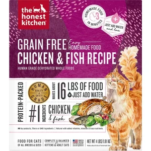 The Honest Kitchen Grain-Free Dehydrated Cat Food - Free-Range Chicken & Wild-Caught Whitefish, 4 lb