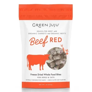 Green Juju Beef Red Freeze Dried Toppers - 3 oz Bag