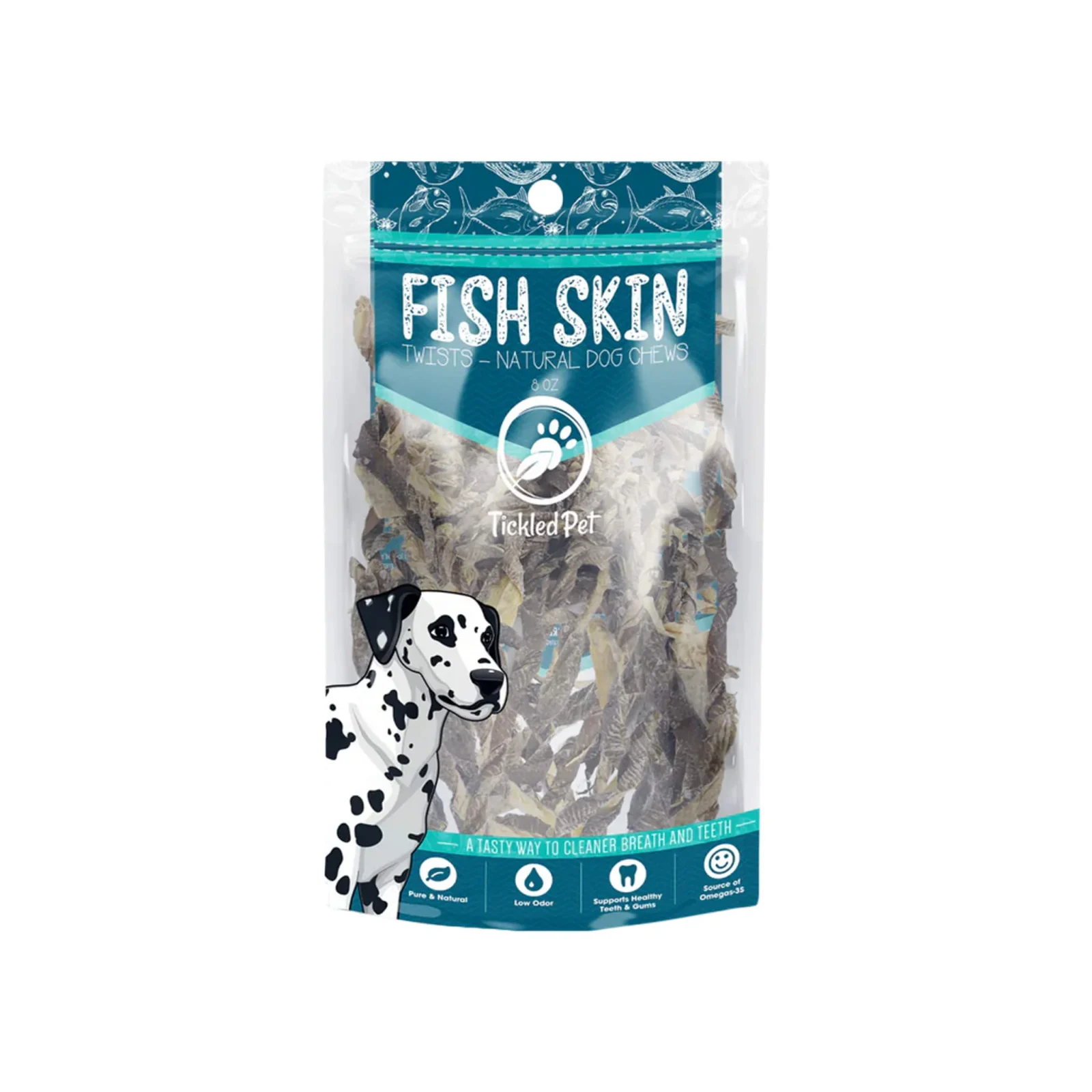 Tickled Pet Icelandic Codfish Skin Twists Dog Treats - Image 2