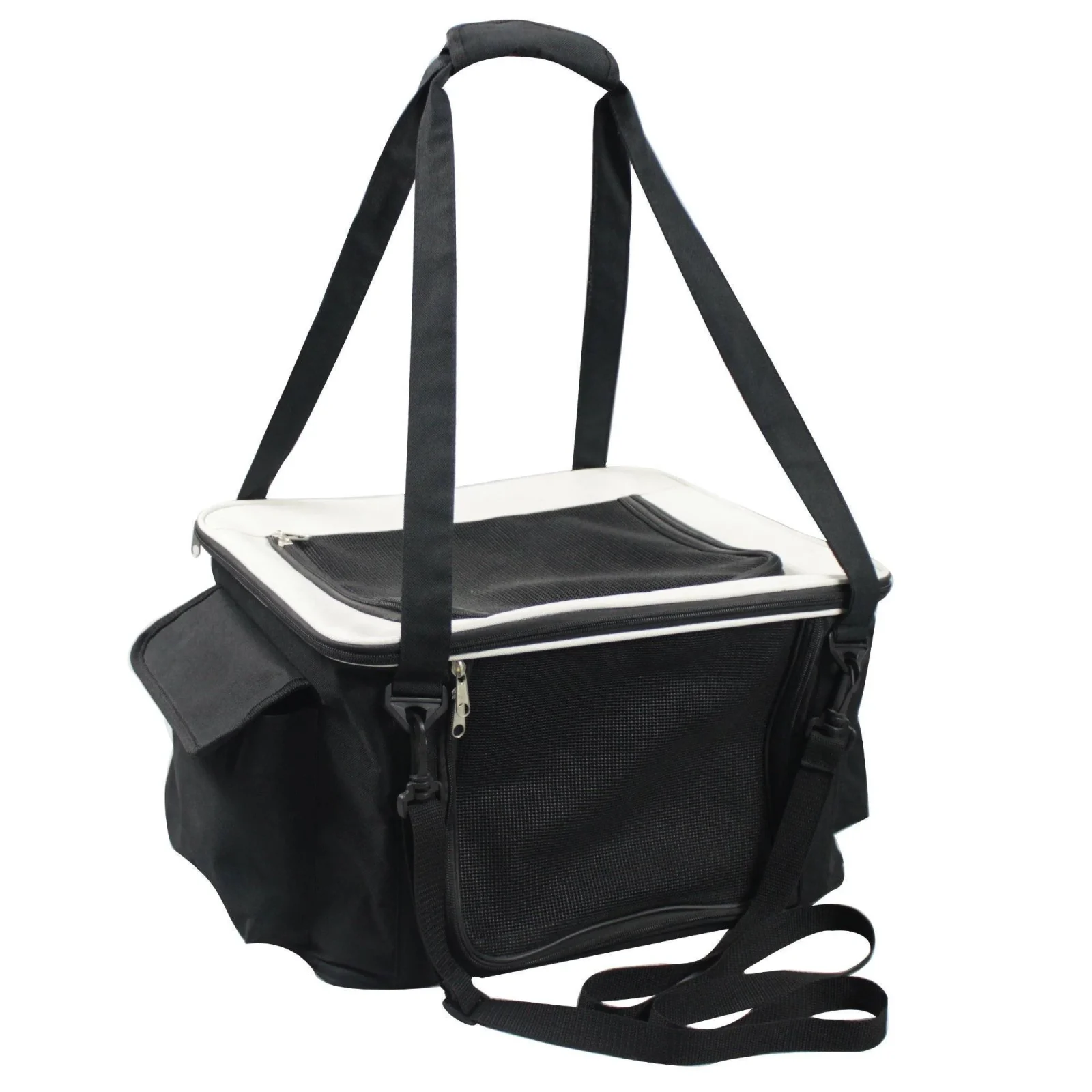 Pet Life ® Lightweight Collapsible Safety Travel Wire Folding Pet Dog Car Seat Carseat Carrier Crate - Image 2