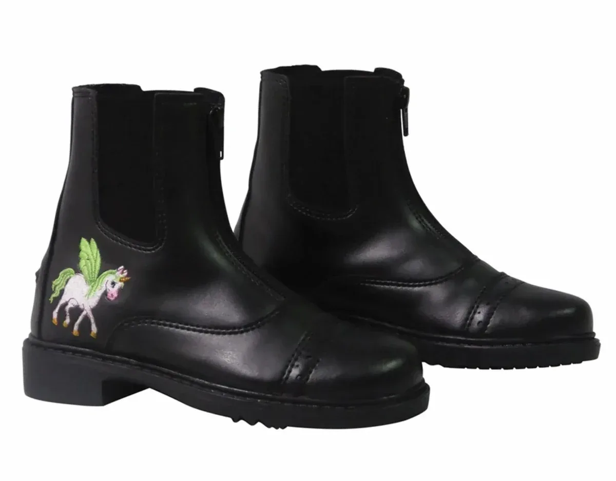TuffRider Children's Unicorn Starter Front Zip Paddock Boots - Image 2
