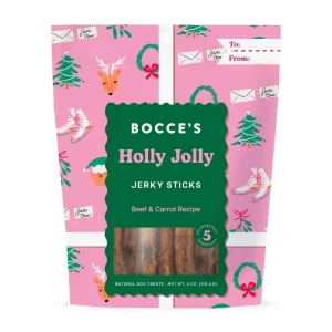 Bocce's Bakery Holly Jolly Beef Carrot Jerky Sticks Dog Treats
