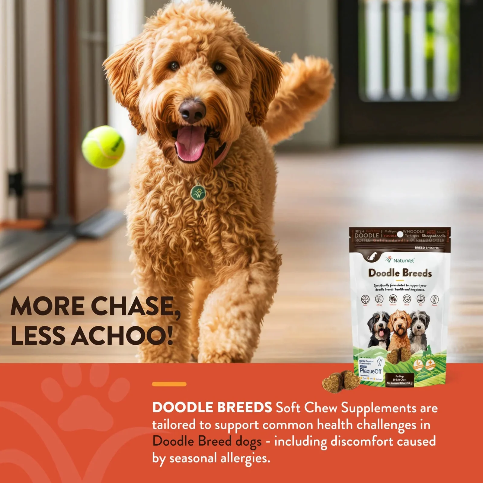 NaturVet Breed Specific Doodle Breed Dog Soft Chews - Image 2