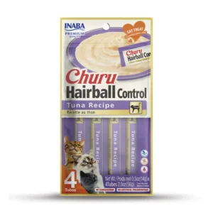 Inaba Churu Hairball Control Cat Treats - Tuna, 2 oz, 4 ct