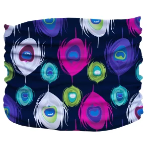 Peacock Splash Pup Scruff - Slip-On Dog Neck Scarf