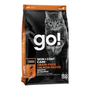 Petcurean Go! Solutions Skin + Coat Care Dry Cat Food - Grain-Free Salmon, 8 lb