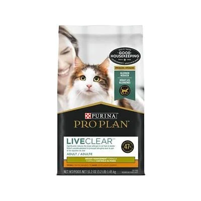Purina Pro Plan LiveClear Allergen Reducing Weight Management Chicken and Rice Dry Cat Food - Image 2
