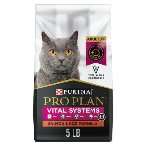 Purina Pro Plan Vital Systems 4-in-1 Support Salmon and Rice 7+ Senior Adult Dry Cat Food
