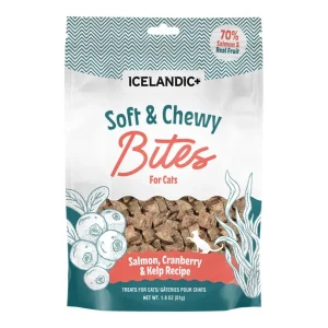 Icelandic Cat Salmon & Cranberry Soft & Chewy Bites 1.8 oz