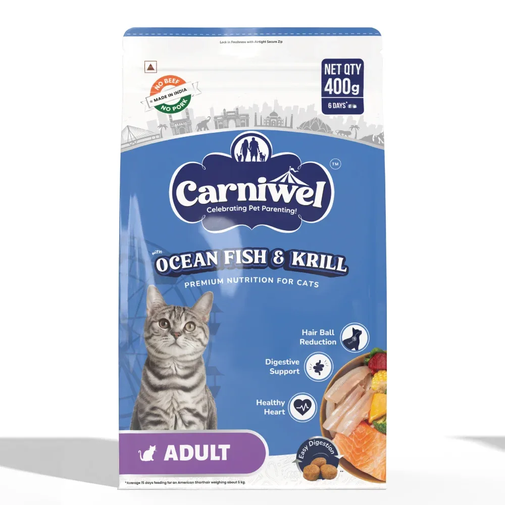 Carniwel Ocean Fish and Krill For Adult Cat Dry Food