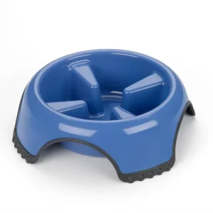 JW Pet Skid Stop Slow Feed Dog Bowl Assorted X-Large
