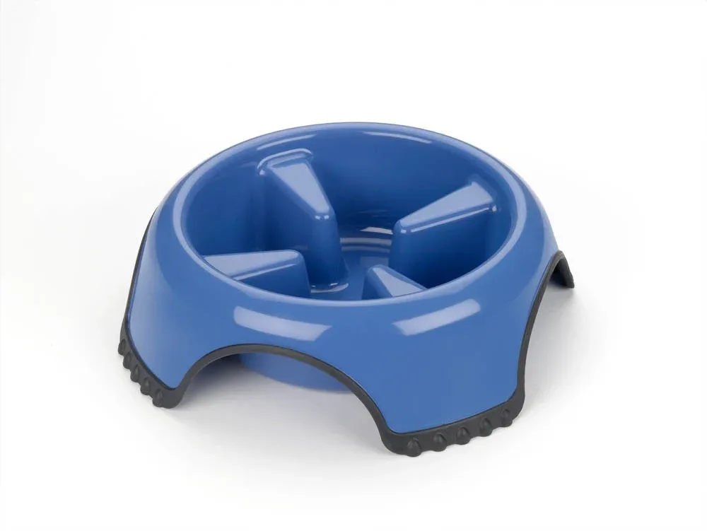 JW Pet Skid Stop Slow Feed Dog Bowl Assorted X-Large