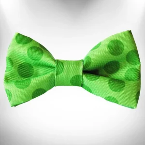 Polka Dot Dog Monotone Bow Tie by Walk-e-Woo