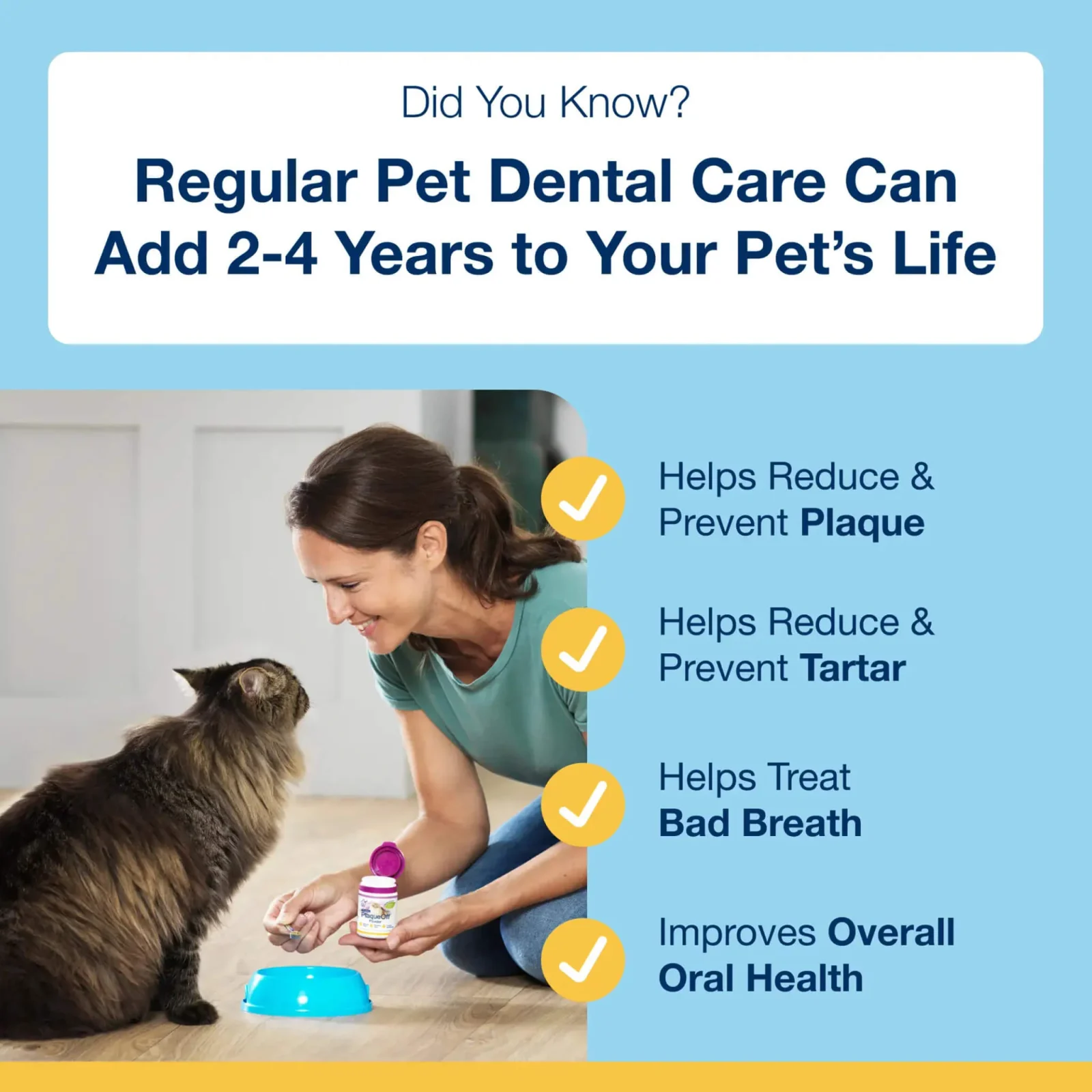 Proden PlaqueOff Oral & Gut Support Soft Bites for Cats - Image 2