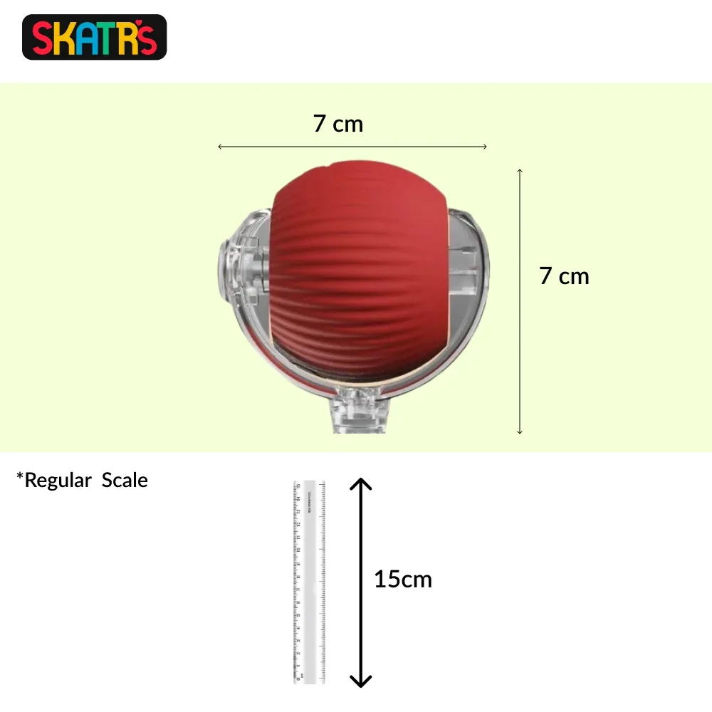 Skatrs Smart Running Ball with String Toy for Cats (Red) - Image 2