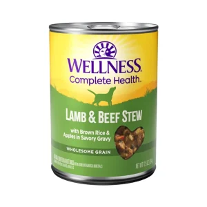 Wellness Dog Complete Health Stew Lamb Beef Brown Rice & Apple, 12.5 oz each, Case of 12