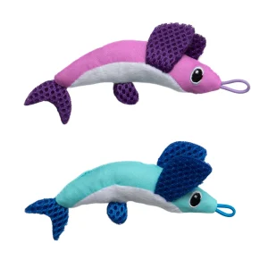 Quirky Kitty Flying Fish 2pk – Interactive Catnip Cat Toys with Slingshot