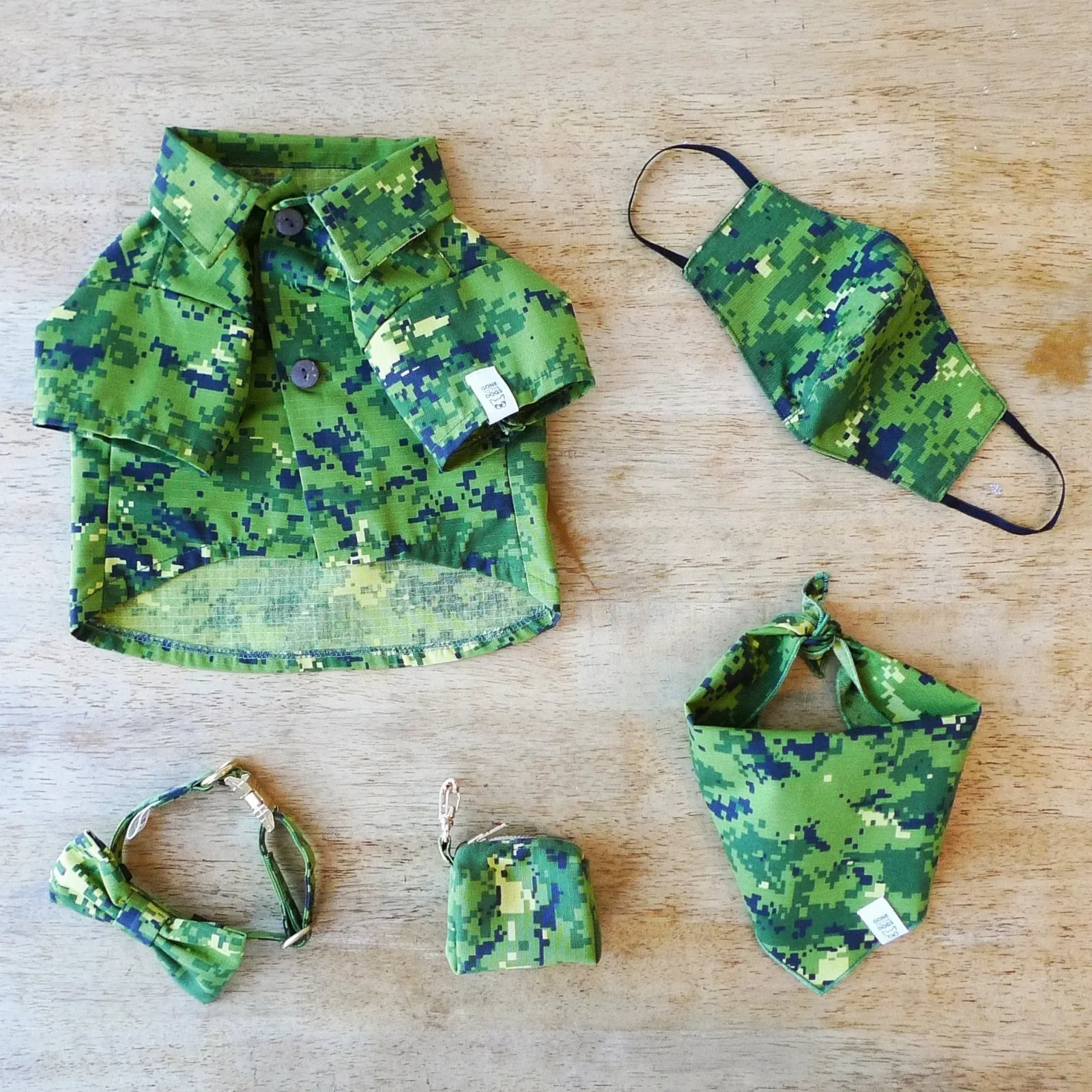 Charlie Woven Shirt - Pixel Green Camo - Image 2