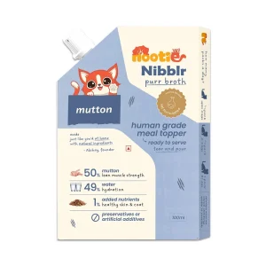 Nootie Nibblr Mutton Bone Broth Hydrating Meal Topper Cat Wet Food