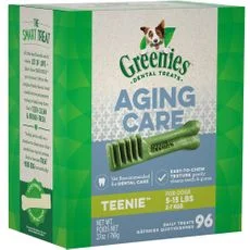 Greenies Aging Care Dental Chews Dog Treats - Teenie 27oz (96 Bones) - Image 2