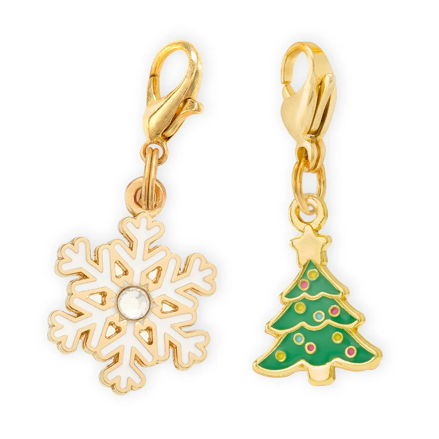 White Christmas Collar Charm Set