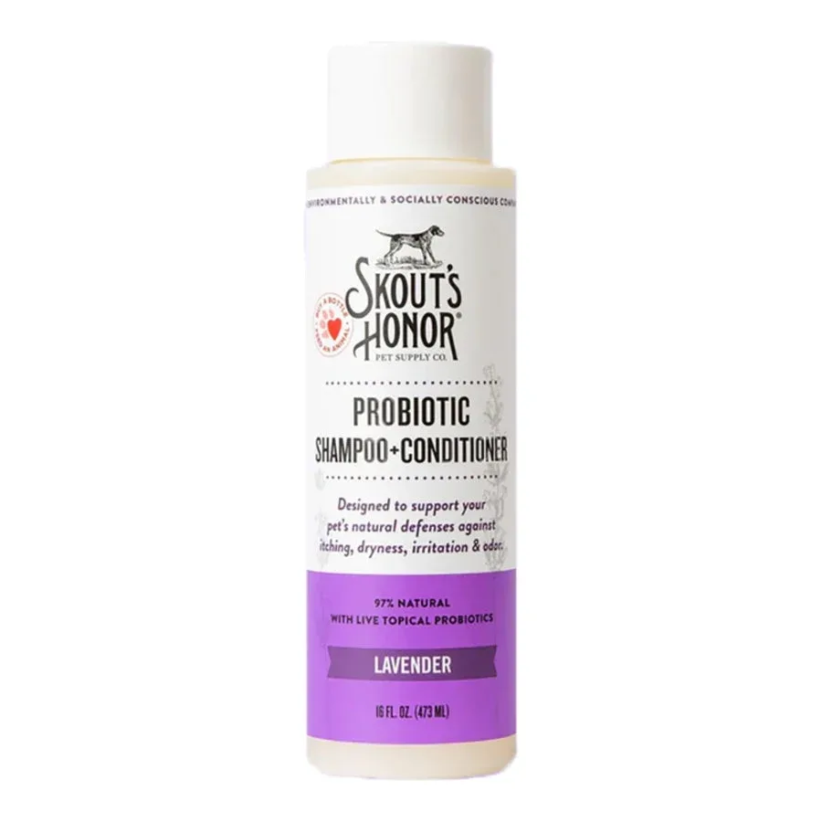 Skouts Honor Dog Shampoo Conditioner Lavender 16 oz