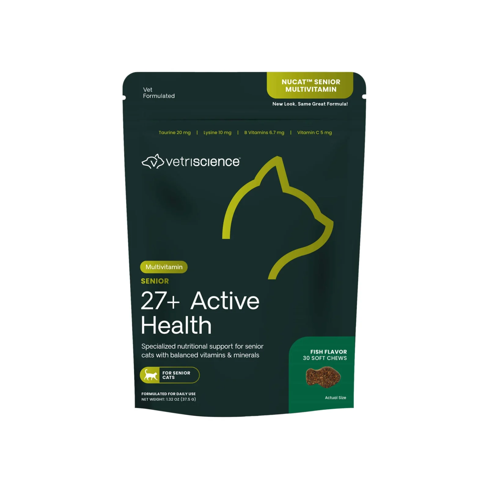 VetriScience Senior 27+ Active Health Multi Vitamin for Senior Cats