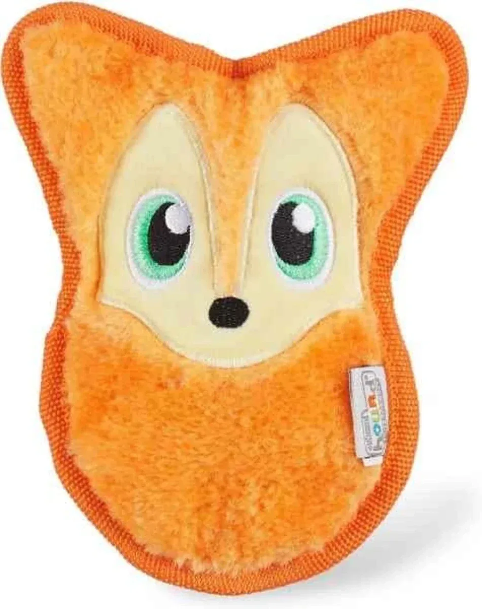 Outward Hound Durablez Fox Plush Dog Toy Orange X-Small