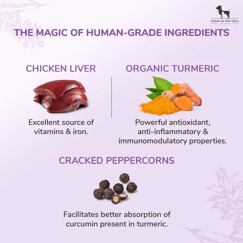 HUFT Sara's Doggie Chicken Liver With Turmeric Dog Treats - Image 2