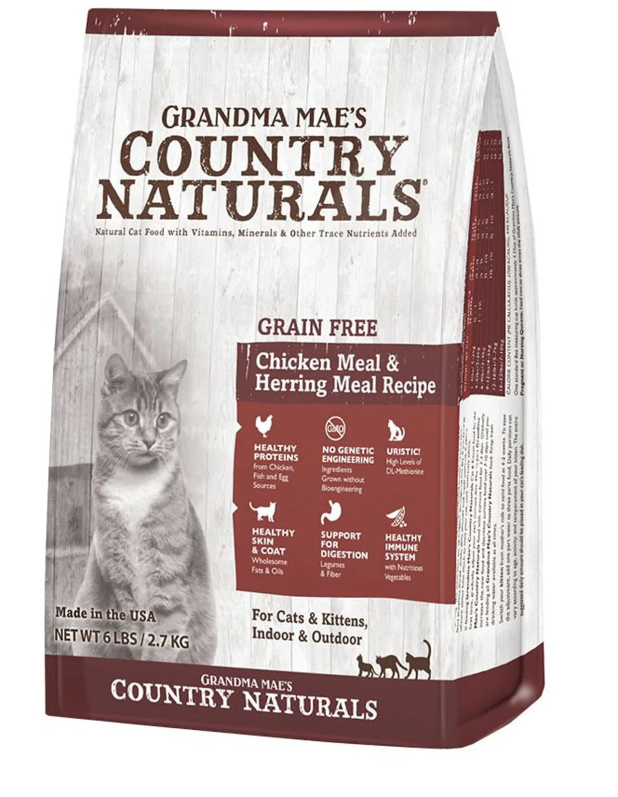 Grandma Mae's Country Naturals Grain-Free Dry Cat Food Chicken, 6 lb