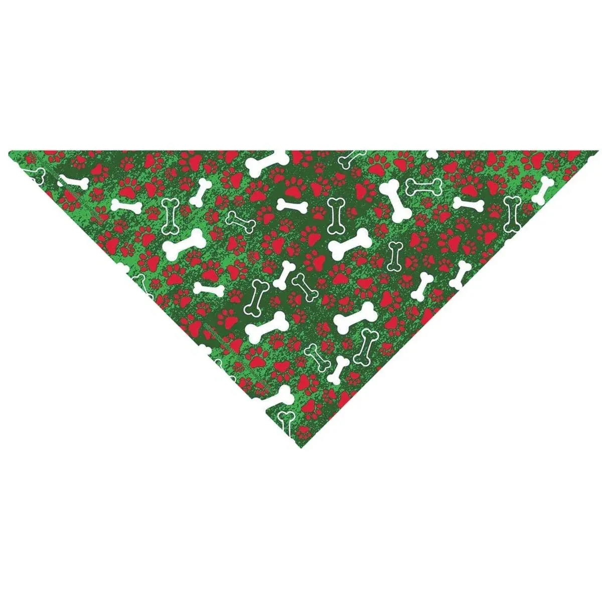 Holiday Bones Dog Bandana - Green, Seasonal Pet Bandana - Image 2