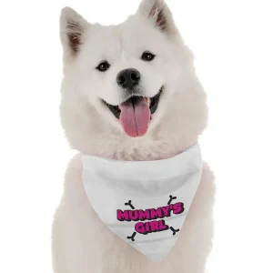 BanDoggie Mummy's Girl Dog Bandana - Soft Microfiber, Made in USA