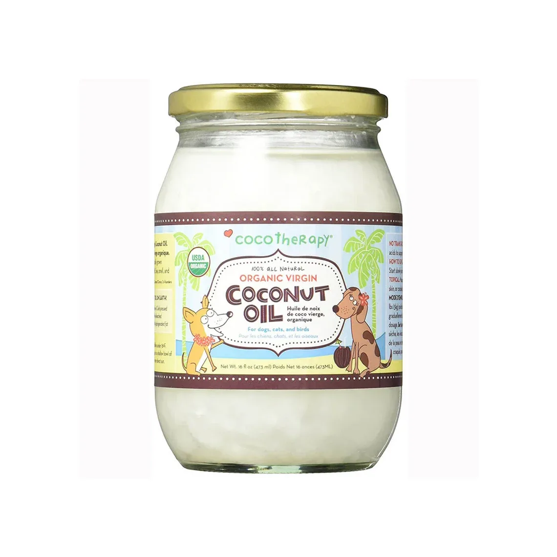 CocoTherapy Organic Coconut Oil for Dogs - Image 2