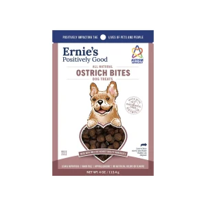 Ernie's Positively Good Ostrich Dog Treats
