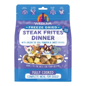 Weruva Dog Freeze-Dried Steak Frites Dinner Dog Food, 5.5 oz