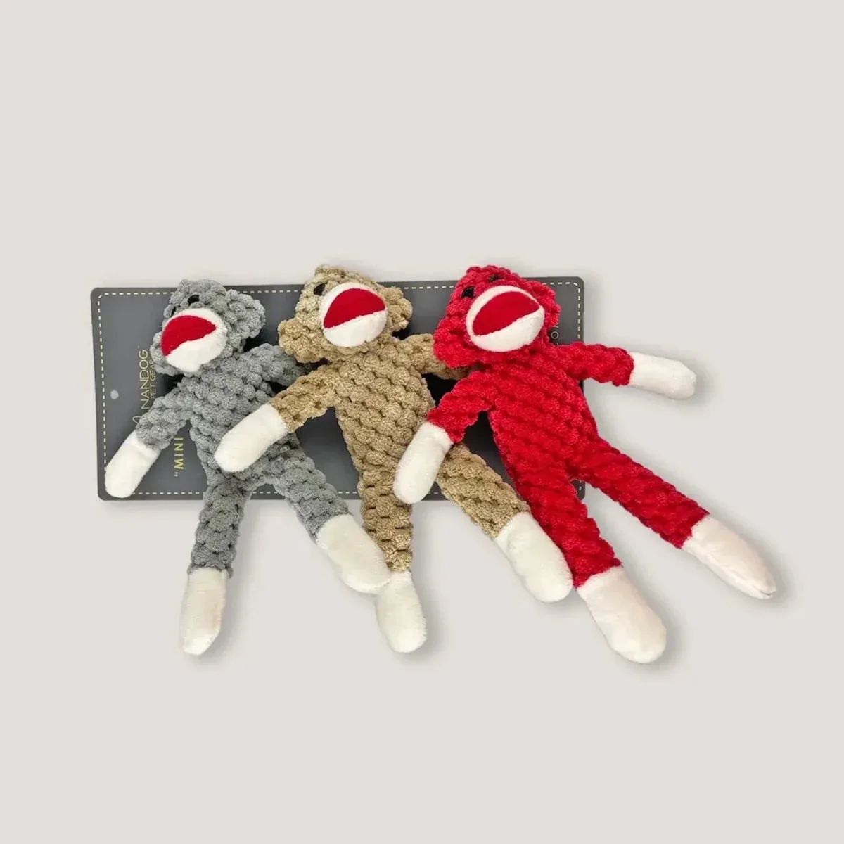 NANDOG Mini Trio Monkey Dog Toy - Image 2