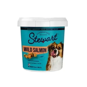 Stewart Single Ingredient Grain-Free Wild Salmon Freeze-Dried Dog Treats or Food Topper