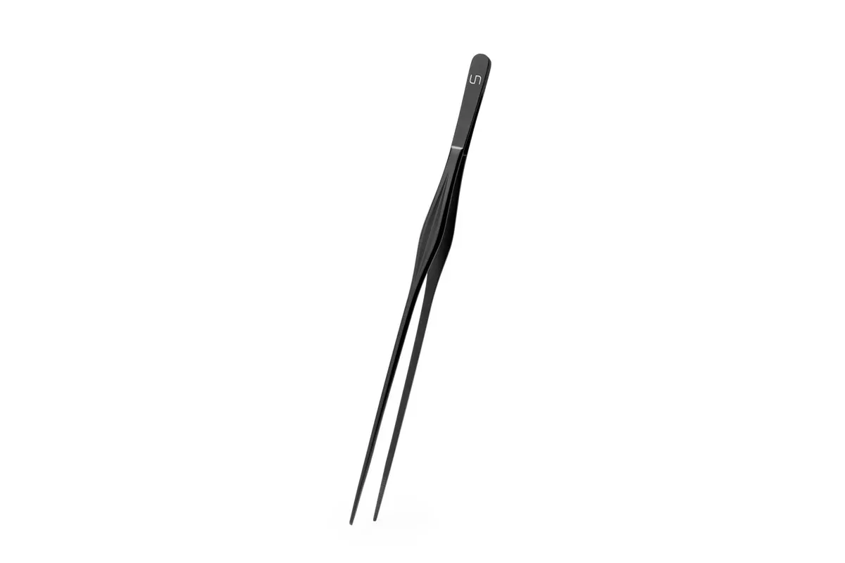 UNS Pro Aquascaping Tools - Black Straight Pinsettes