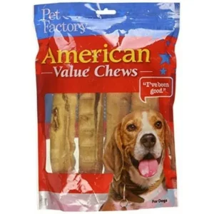 Pet Factory American Beefhide Rolls Chicken Flavored Natural Dog Chews