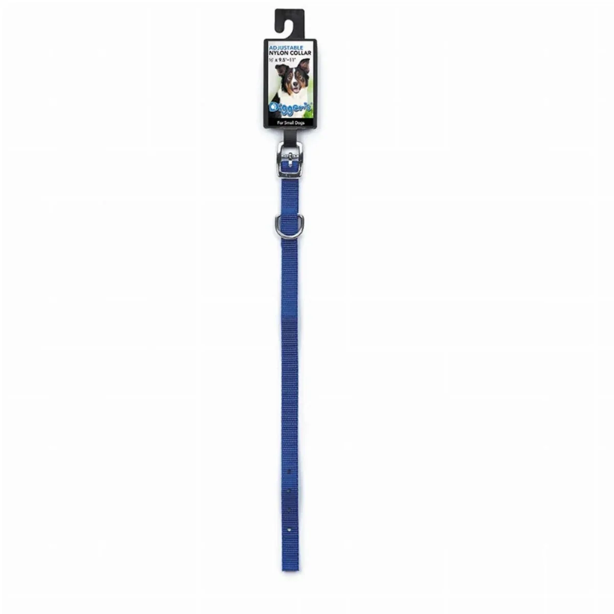 Diggers 1/2 in Nylon Dog Collar 16 in Blue - Image 2
