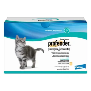 Profender for Cats & Kitten: Topical Cat Dewormer | Profender Spot-On Flea Tick Solution | Emodepside Praziquantel Allwormer for Cats
