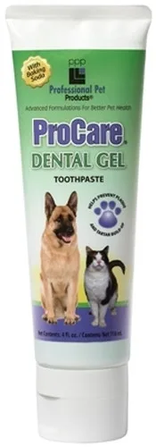 Professional Pet Products Procare Dental Gel for Dogs and Cats, 4 oz