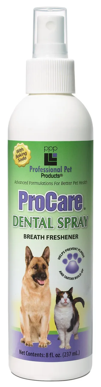 Professional Pet Products Procare Dental Spray for Dogs and Cats, 8 oz
