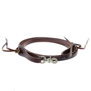 Professionals Choice Professional's 5/8in Latigo Roping Rein w/Waterloops
