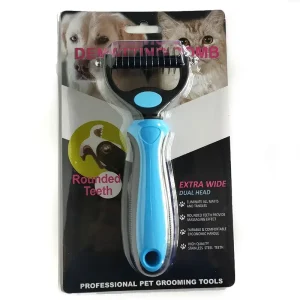 ProGroom Detangling Comb - Stainless Steel De-Matting Tool for Long-Haired Pets
