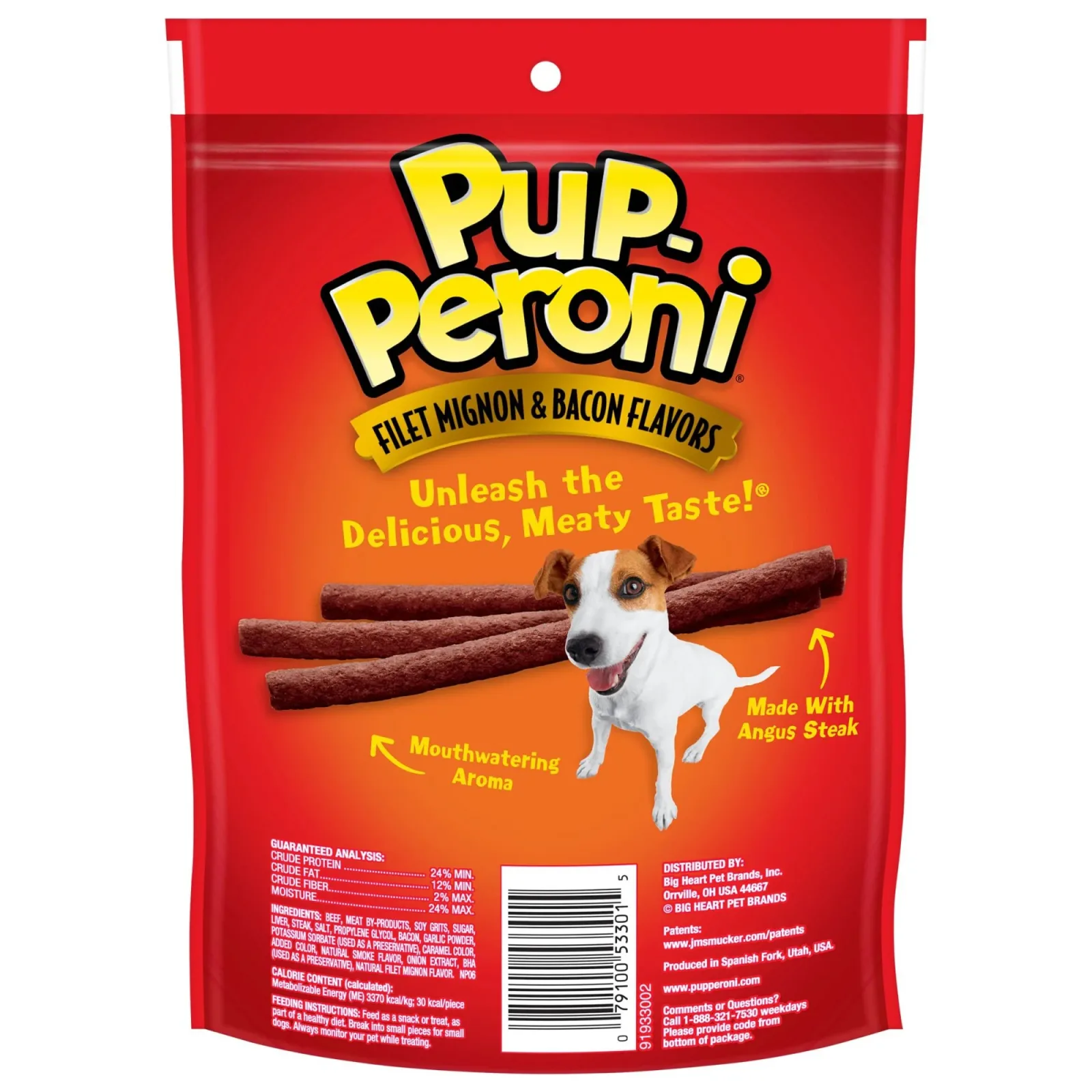 Pup-Peroni Filet Mignon & Bacon Flavor Dog Treats, 5.6oz Bag - Image 2