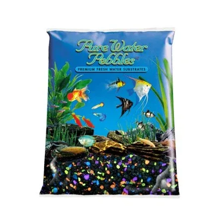 PURE WATER PEBBLES GRAVEL LASERNITE GLO 5 LB
