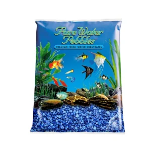 PURE WATER PEBBLES GRAVEL MARINE BLUE 25LB
